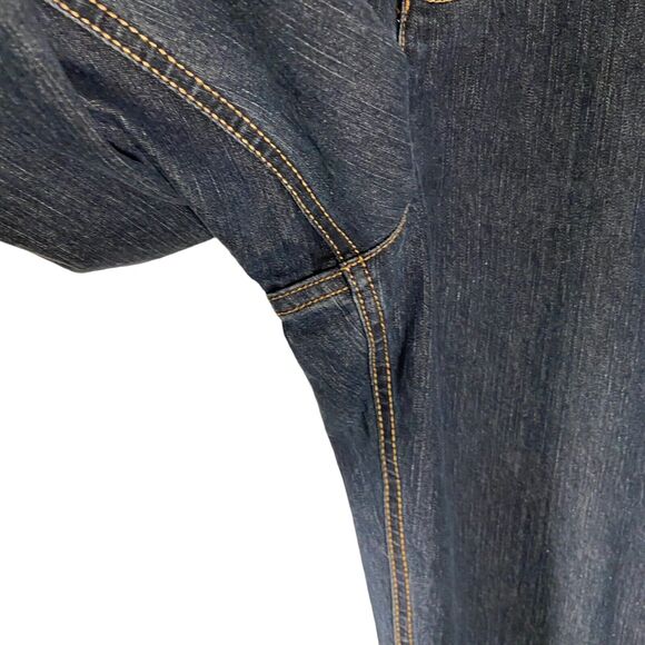 Christopher & Banks Womens Modern Fit Straight Leg Blue Denim Jeans Sz 12 Hemmed - Picture 5 of 9